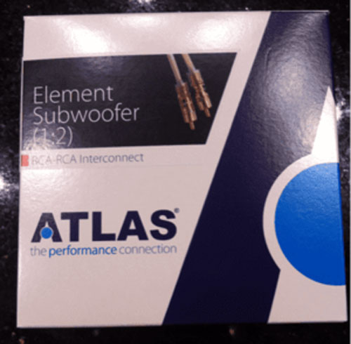 Atlas Cable Element Sub 1:2 RCA Interconnect
